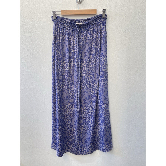 Rebecca Taylor Blue Floral Maxi Skirt - Picture 1 of 6